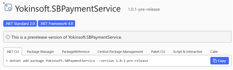 Nuget package